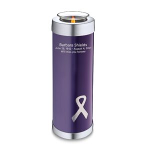 tealight tall awareness purple