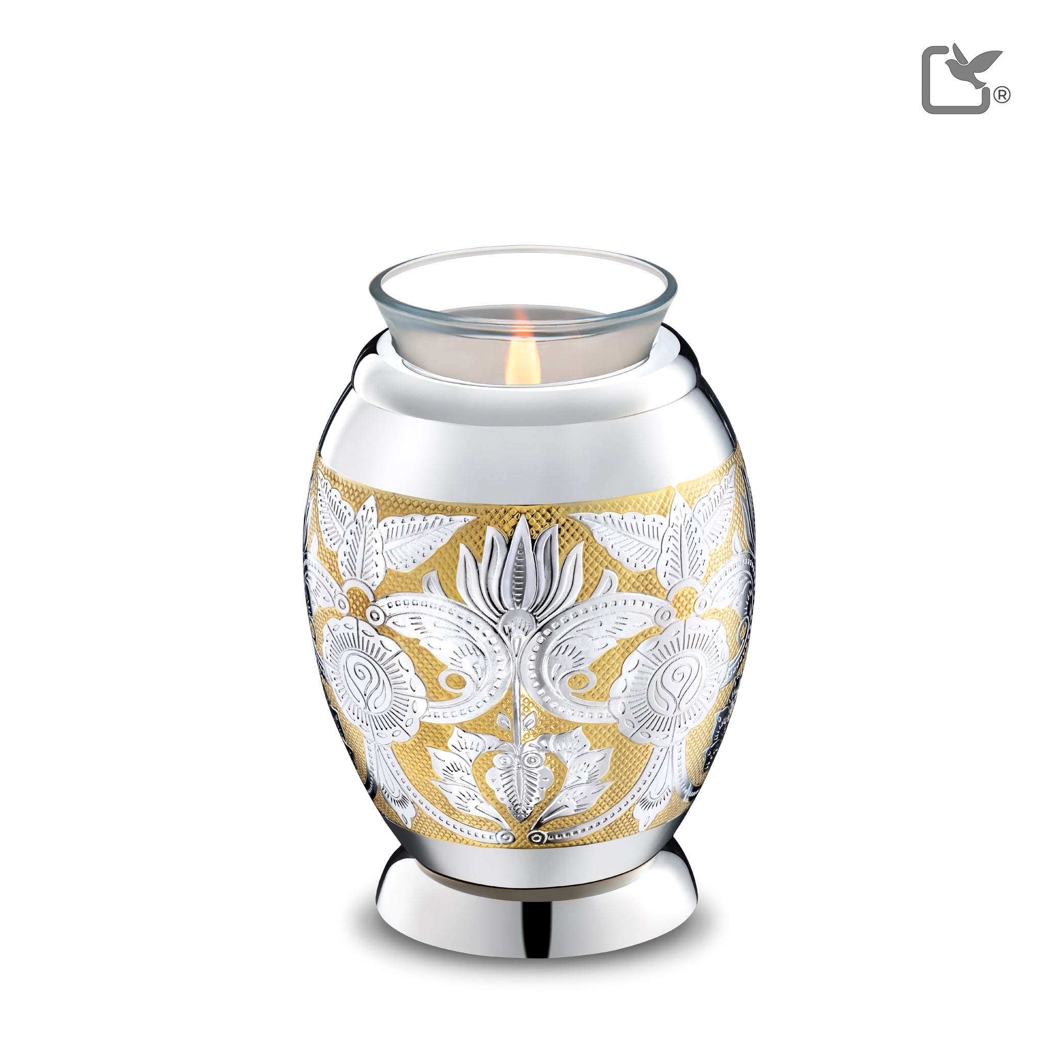 tealight ornate floral cremation urn comfort by loveurns tealight ornate floral cremation urn comfort by loveurns