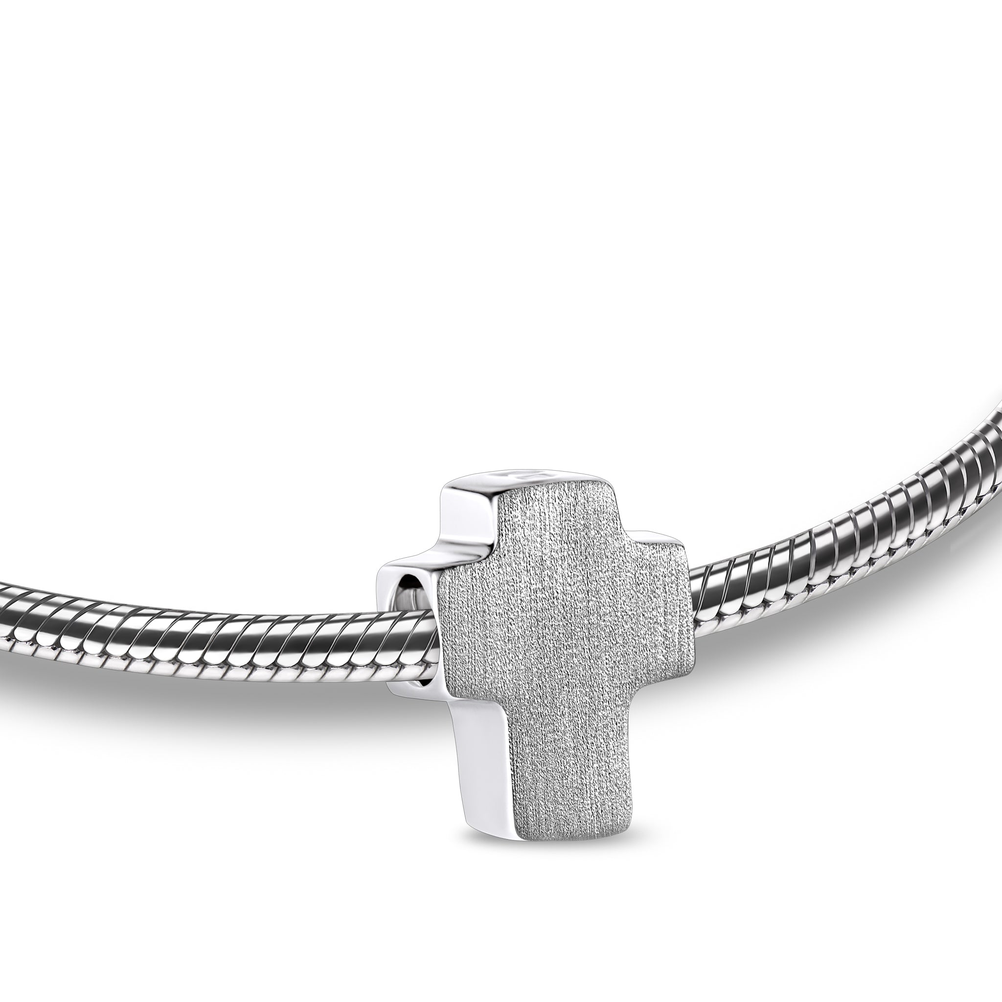 cross two tone sterling silver cremation bracelet bead cross two tone sterling silver cremation bracelet bead