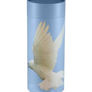ascending dove scattering tube cremation urn