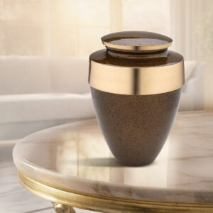 adult eternity speckled auburn cremation urn