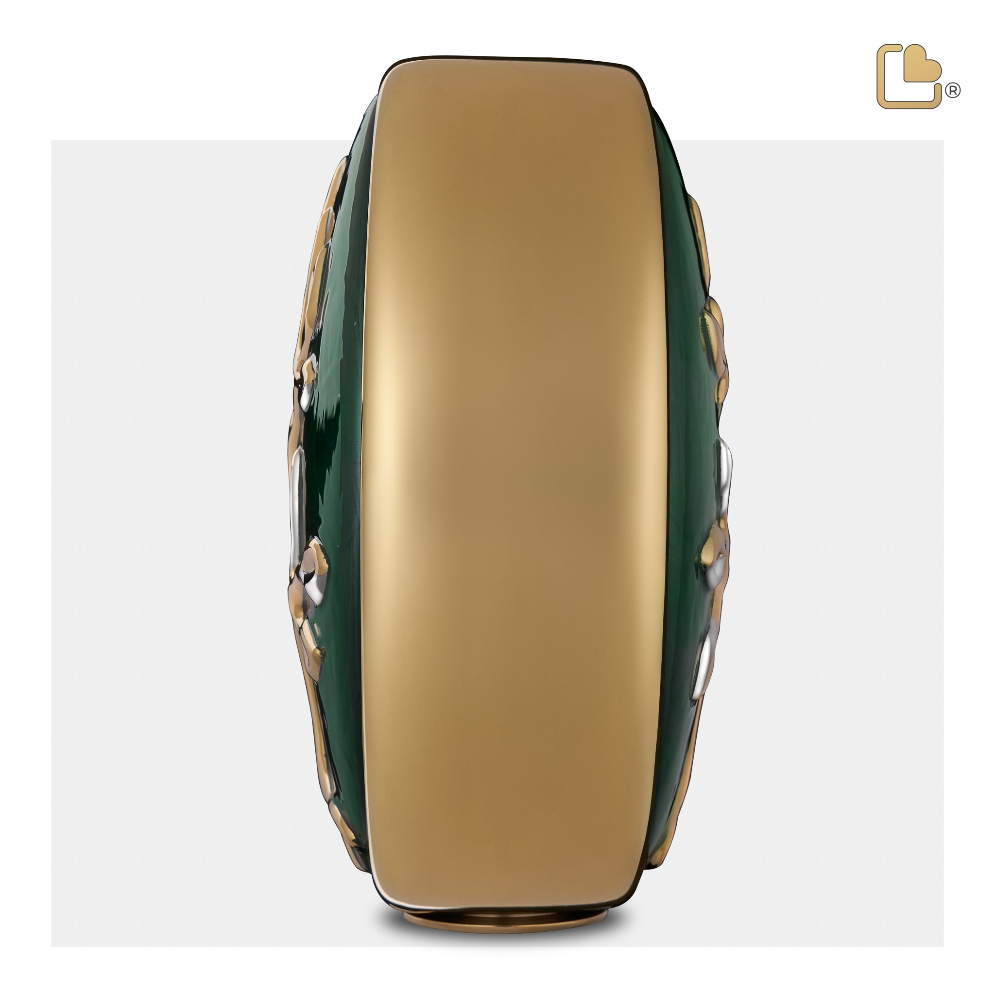 tree of love standard adult urn pearl green & polished gold tree of love standard adult urn pearl green & polished gold